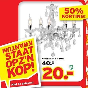 Promoties Kroon maria - Huismerk - Kwantum - Geldig van 11/02/2013 tot 24/02/2013 bij Kwantum