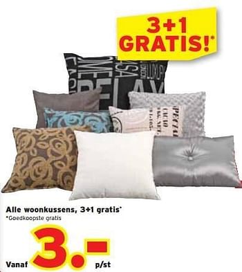 Promoties Alle woonkussens - Huismerk - Kwantum - Geldig van 11/02/2013 tot 24/02/2013 bij Kwantum