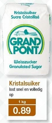 Promoties Kristalsuiker - Grand pont - Geldig van 13/02/2013 tot 19/02/2013 bij Aldi