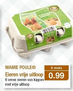 Promoties Mamie poule eieren vrije uitloop - MAMIE POULE - Geldig van 13/02/2013 tot 19/02/2013 bij Aldi
