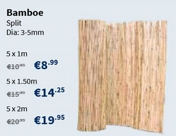 Promoties Bamboe 5 x 1m - Huismerk - Cevo - Geldig van 14/02/2013 tot 27/02/2013 bij Cevo Market