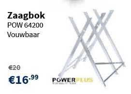 Promoties Powerplus zaagbok pow 64200 - Powerplus - Geldig van 14/02/2013 tot 27/02/2013 bij Cevo Market