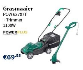 Promoties Powerplus grasmaaier pow 63707t + trimmer - Powerplus - Geldig van 14/02/2013 tot 27/02/2013 bij Cevo Market