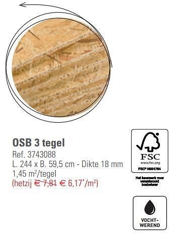 Promoties Osb3 tegel - Huismerk - Brico - Geldig van 20/02/2013 tot 11/03/2013 bij Brico