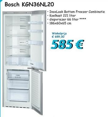 Promotions Bosch kgn36nl20 - Bosch - Valide de 23/02/2013 à 31/03/2013 chez Elektro Koning