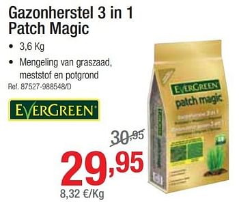 Promoties Gazonherstel 3 in 1 patch magic - Evergreen - Geldig van 25/02/2013 tot 23/03/2013 bij Group Meno