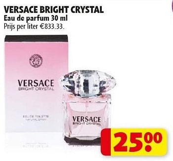 genetisch Zeeman het is mooi Versace Versace bright crystal eau de parfum - Promotie bij Kruidvat