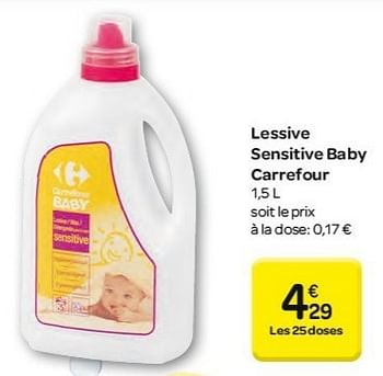 Carrefour Lessive Sensitive Baby Carrefour En Promotion Chez Carrefour