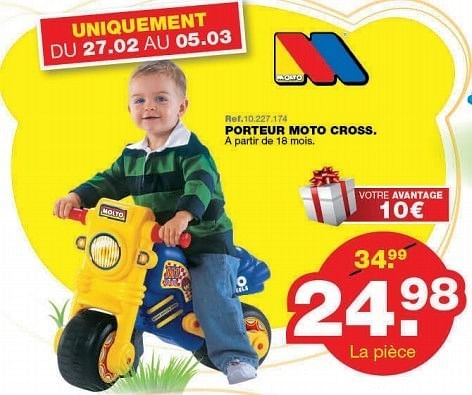 Molto porteur moto sale cross