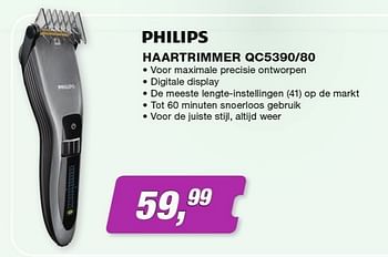 Promoties Philips haartrimmer qc5390-80 - Philips - Geldig van 01/03/2013 tot 31/03/2013 bij ElectronicPartner
