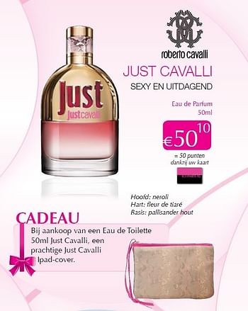 Promoties Eau de parfum - Roberto Cavalli - Geldig van 01/03/2013 tot 31/03/2013 bij ICI PARIS XL