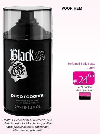 Promoties Perfumed body spray - Paco Rabanne - Geldig van 01/03/2013 tot 31/03/2013 bij ICI PARIS XL