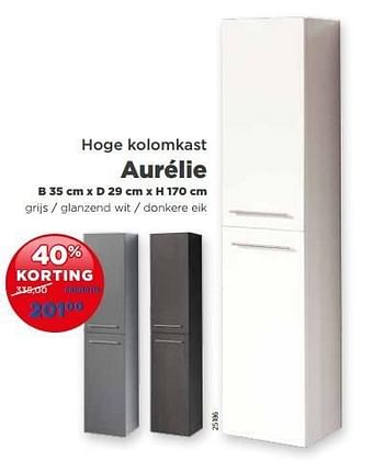 Promoties Hoge kolomkast aurélie - Linie - Geldig van 01/03/2013 tot 31/03/2013 bij X2O
