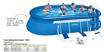 Promoties Ovaal zelfdragend zwembad - intex - Intex - Geldig van 01/03/2013 tot 26/06/2013 bij Brico