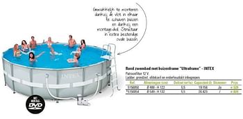 Promoties Rond zwembad met buizenframe ultraframe - intex - Intex - Geldig van 01/03/2013 tot 26/06/2013 bij Brico
