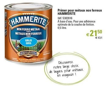 Promotions Primer pour métaux non ferreux hammerite - Hammerite - Valide de 01/03/2013 à 26/06/2013 chez Brico