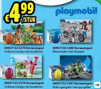 Promoties Verrassingsei - Playmobil - Geldig van 11/03/2013 tot 14/04/2013 bij ToyChamp