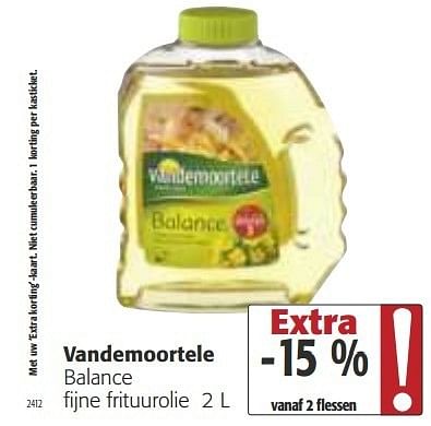 Vandemoortele Vandemoortele Balance Fijne Frituurolie - Promotie Bij ...