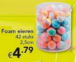 Promoties Foam eieren - Huismerk - Euroshop - Geldig van 14/03/2013 tot 14/04/2013 bij Euro Shop