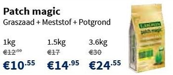 Promoties Patch magic graszaad + meststof + potgrond - Evergreen - Geldig van 14/03/2013 tot 27/03/2013 bij Cevo Market