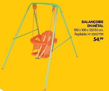 Promotions Balançoire en métal - Paradiso - Valide de 15/03/2013 à 31/08/2013 chez Fun