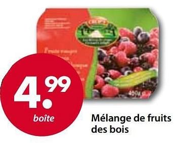 Promotions Mélange de fruits des bois - Crop's - Valide de 19/03/2013 à 13/04/2013 chez O'Cool