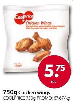 Promotions Chicken wings - Coolprice - Valide de 19/03/2013 à 13/04/2013 chez O'Cool