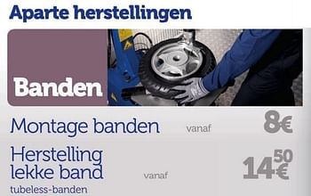 Promoties Montage banden - Huismerk - Auto 5  - Geldig van 19/03/2013 tot 31/08/2013 bij Auto 5