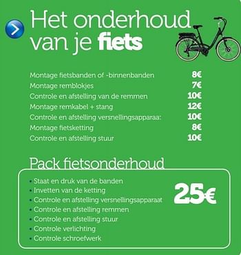 Promoties Pack fietsonderhoud - Huismerk - Auto 5  - Geldig van 19/03/2013 tot 31/08/2013 bij Auto 5