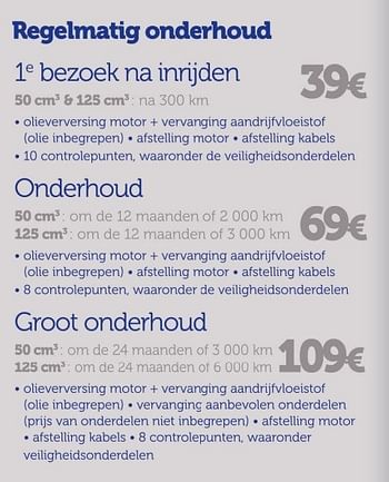Promoties Regelmatig onderhoud - Huismerk - Auto 5  - Geldig van 19/03/2013 tot 31/08/2013 bij Auto 5