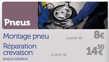 Promotions Montage pneu - Produit maison - Auto 5  - Valide de 19/03/2013 à 31/08/2013 chez Auto 5
