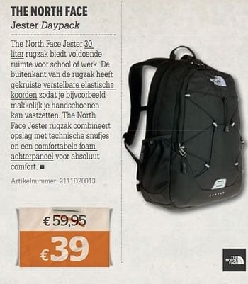 Promotions The north face jester daypack - The North Face - Valide de 20/03/2013 à 08/04/2013 chez A.S.Adventure