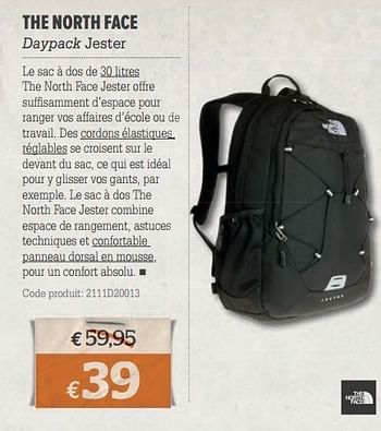 Promotions The north face daypack jester - The North Face - Valide de 20/03/2013 à 08/04/2013 chez A.S.Adventure