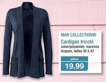 Promotions Cardigan tricoté - Mar Collection - Valide de 20/03/2013 à 26/03/2013 chez Aldi