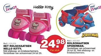 Hello kitty Set rolschaatsen hello kitty Promotie Maxi Toys