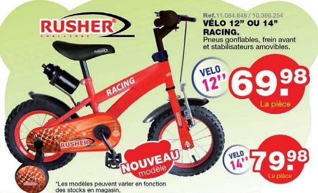 Rusher Velo 12 ou 14 racing En promotion chez Maxi Toys