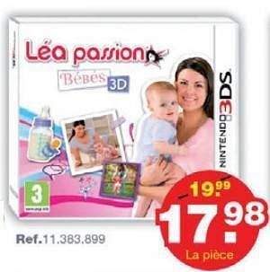 Nintendo Lea Passion Bebe S 3d En Promotion Chez Maxi Toys