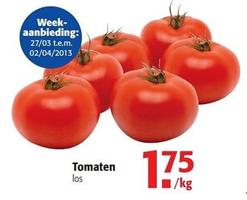 Promoties Tomaten - Huismerk - Alvo - Geldig van 27/03/2013 tot 02/04/2013 bij Alvo