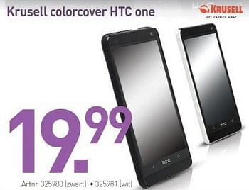 Promotions Krusell colorcover htc one - Krusell - Valide de 29/03/2013 à 30/04/2013 chez Auva