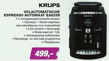 Promoties Krups volautomatische espresso automaat ea8258 - Krups - Geldig van 01/04/2013 tot 30/04/2013 bij ElectronicPartner