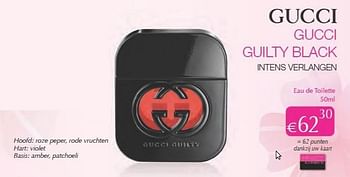 Promoties Gucci guilty black - Gucci - Geldig van 01/04/2013 tot 30/04/2013 bij ICI PARIS XL