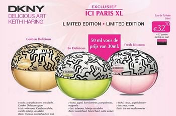 Promoties Delicious art keith haring eau de toilette - DKNY - Geldig van 01/04/2013 tot 30/04/2013 bij ICI PARIS XL