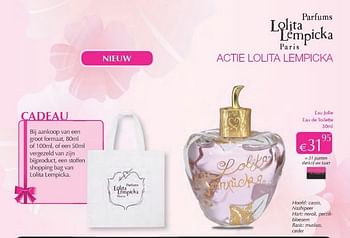 Promoties Eau jolie eau de toilette - Lolita Lempicka - Geldig van 01/04/2013 tot 30/04/2013 bij ICI PARIS XL