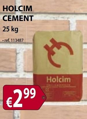 Promoties Holcim cement - Holcim - Geldig van 01/04/2013 tot 30/04/2013 bij Bouwcenter Frans Vlaeminck