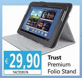 Promoties Trust premium folio stand - Trust - Geldig van 02/04/2013 tot 15/05/2013 bij Compudeals