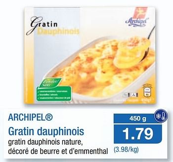 Promotions Archipel gratin dauphinois - ARCHIPEL - Valide de 03/04/2013 à 09/04/2013 chez Aldi