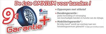 Promoties De 1ste omnium voor banden - Europ Assistance - Geldig van 15/04/2013 tot 11/05/2013 bij Auto 5