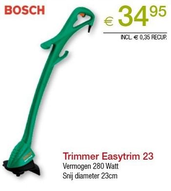 Promoties Bosch trimmer easytrim 23 - Bosch - Geldig van 23/04/2013 tot 21/05/2013 bij Euro Shop