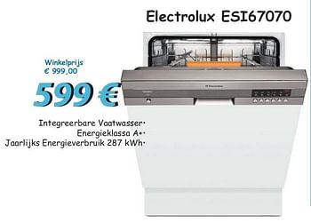 Promotions Electrolux esi67070 - Electrolux - Valide de 24/04/2013 à 13/05/2013 chez Elektro Koning