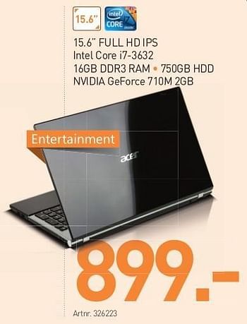 Promoties Acer aspire 15.6 i5 6gb - Acer - Geldig van 01/05/2013 tot 15/06/2013 bij PC Center